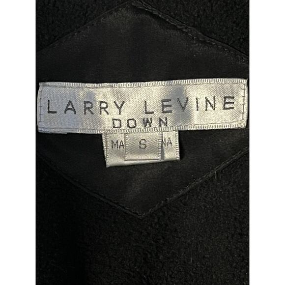 Larry Levine Down Jacket Womens Small Black Puffer Fleece Lined Zip Coat - Picture 5 of 15